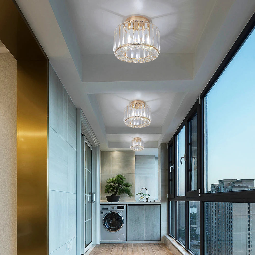 GreeLustr Modern Acrylic Led Pendant Light With Iron Frame