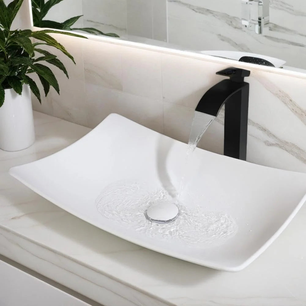 Mekkhala Stone Resin Countertop Vessel Bathroom Sink