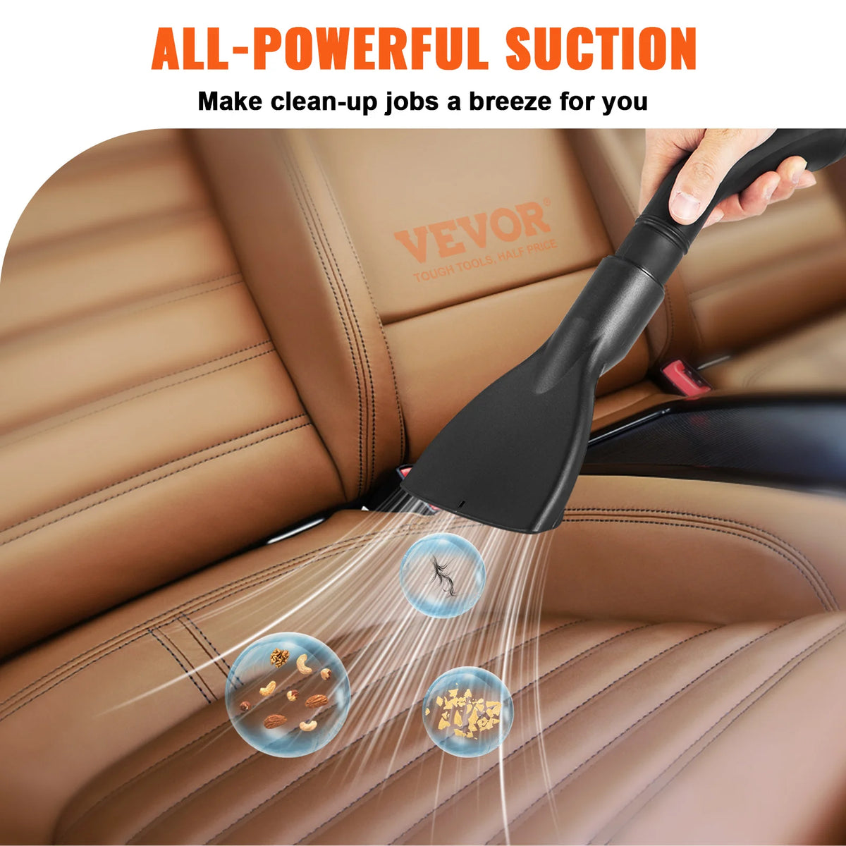 SucceBuy Portable Wet Dry Vacuum Cleaner With Hepa Filter