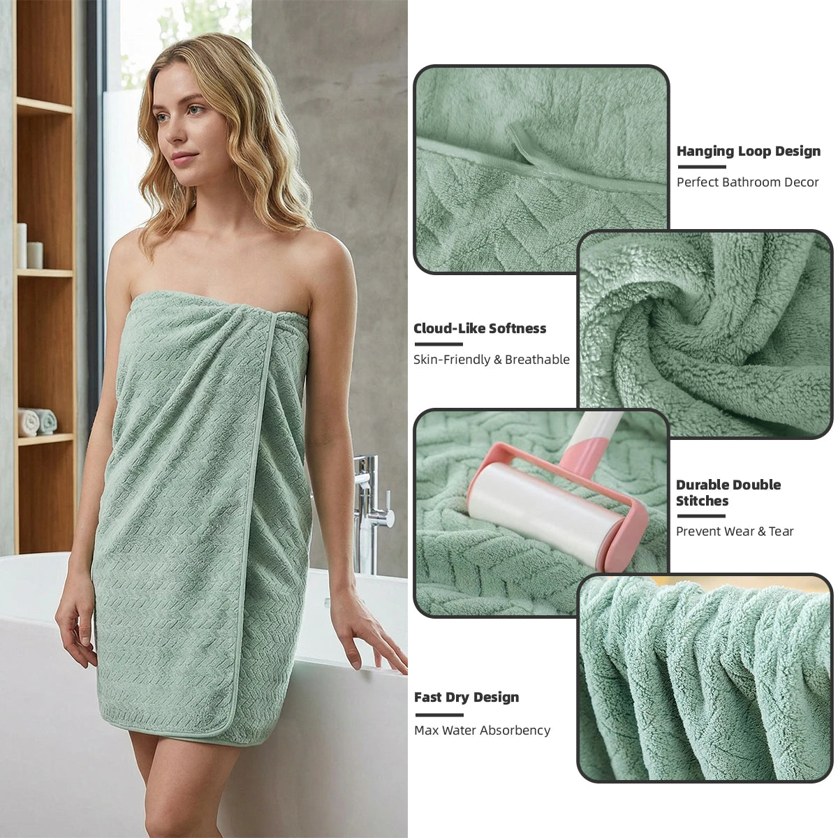 Premium 12 Piece Microfiber Bath Towel Set For Bathroom Use