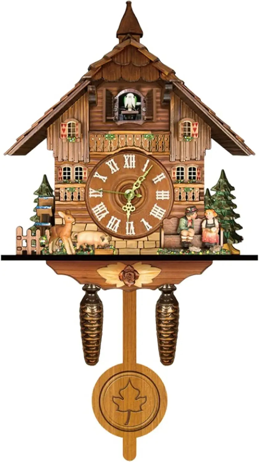 Northern European Cuckoo Wall Clock For Home And Office Decoration