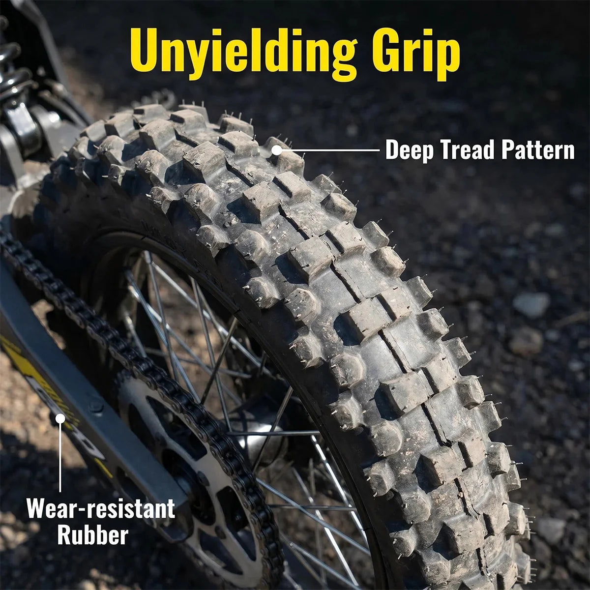 UPlee G1 1500W 48V Electric Suspension Fat Tire Dirt Bike