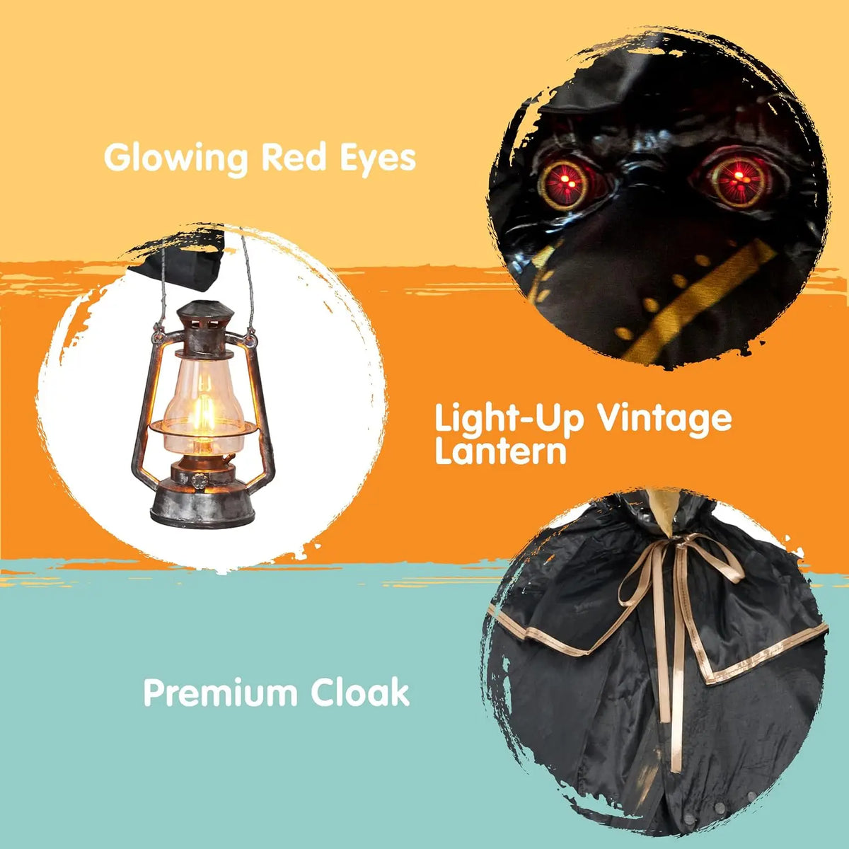 Joyfy Halloween Animatronic Ghost Doctor With Sound Activated Effects