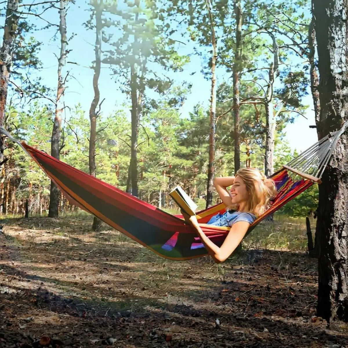 Gyroor Heavy Duty Nylon Adjustable Stand Hammock With Storage Bag