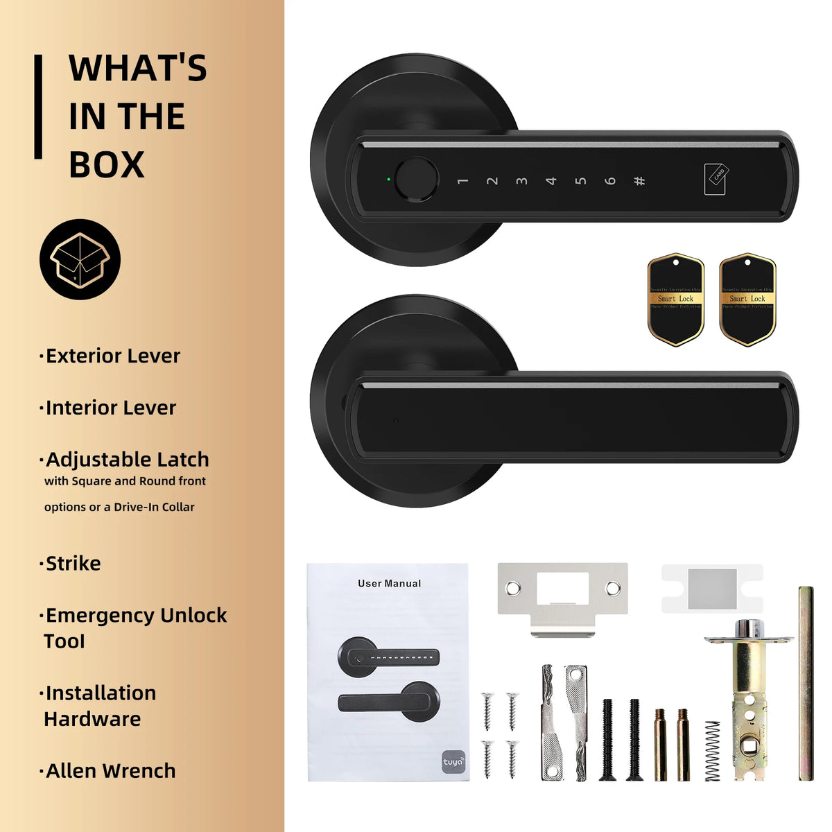 Viladepot Smart Fingerprint Door Lock With Bluetooth And Keypad