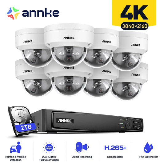 Annke 4K POE NVR Video Security Surveillance Camera System