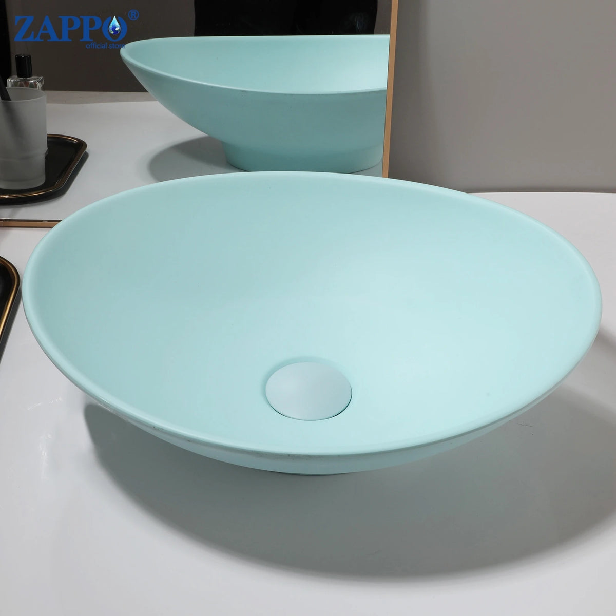 Mekkhala Stone Resin Countertop Vessel Bathroom Sink