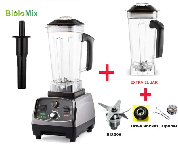 Biolomix Heavy Duty Commercial Timer Blender And Food Processor