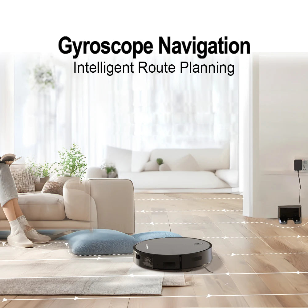 Boaimore Robot Vacuum Cleaner With Mop And 6000Pa Suction