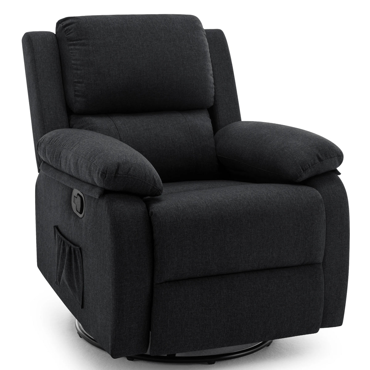 Korser Modern 360 Swivel Rocker Chair Upholstered Fabric Recliner