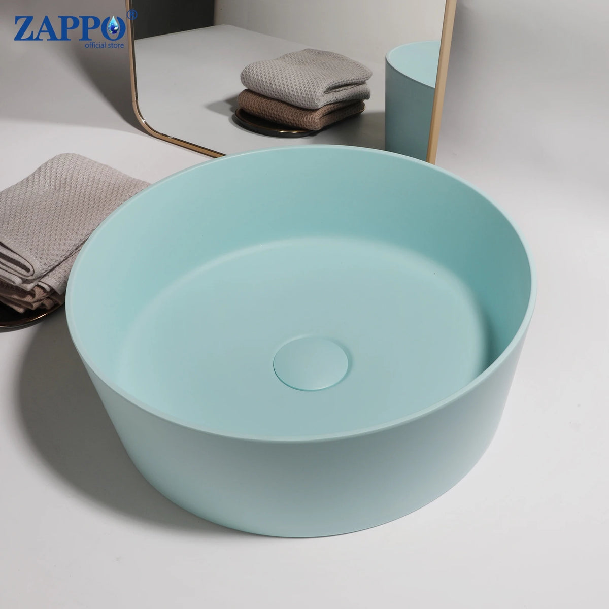 Mekkhala Stone Resin Countertop Vessel Bathroom Sink