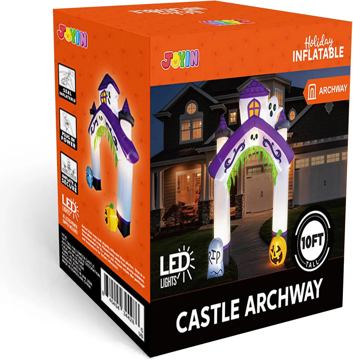 Joyfy Halloween Haunted House Castle Archway Inflatable Decoration
