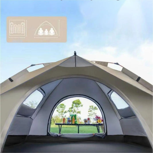 Pakicetus Automatic Outdoor Camping Tent With Two Doors And Windows