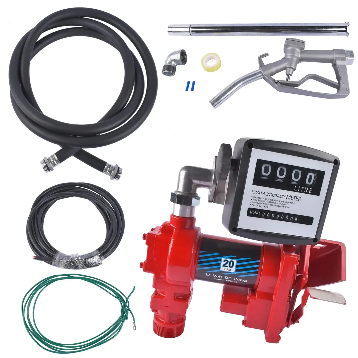 Professional 12 Volt Diesel And Gasoline Fuel Transfer Pump
