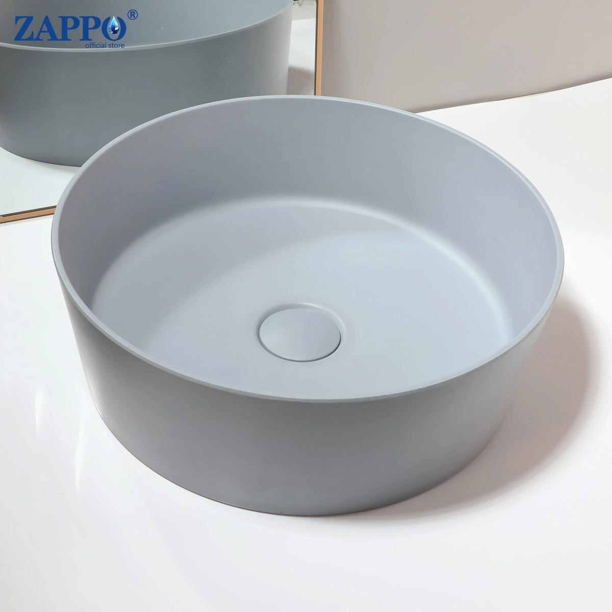 Mekkhala Stone Resin Countertop Vessel Bathroom Sink