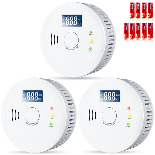 Battery Operated Smoke and Carbon Monoxide Detector Combo LED Indicators