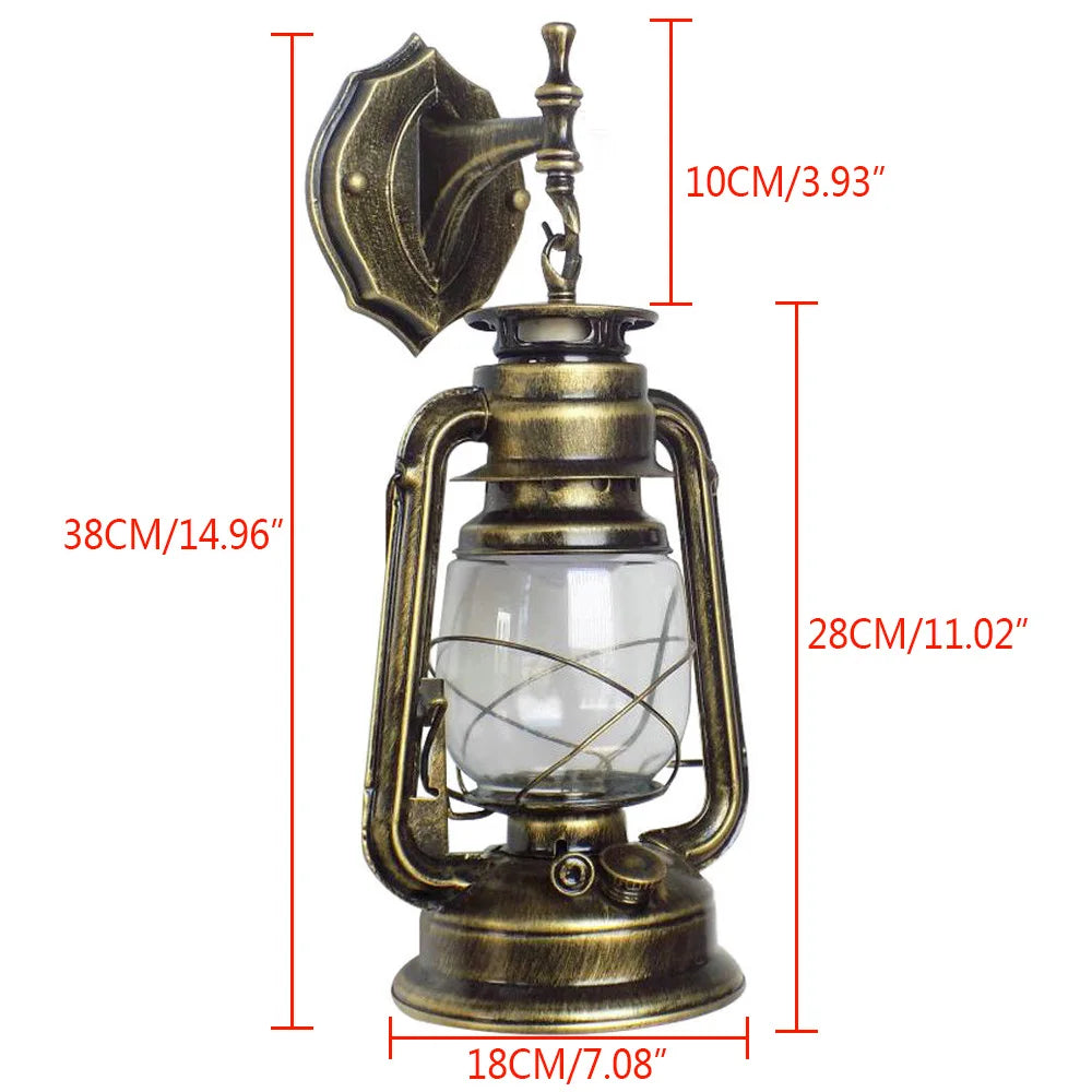 Bymaocar Antique Wall Lantern For Indoor And Outdoor Lighting