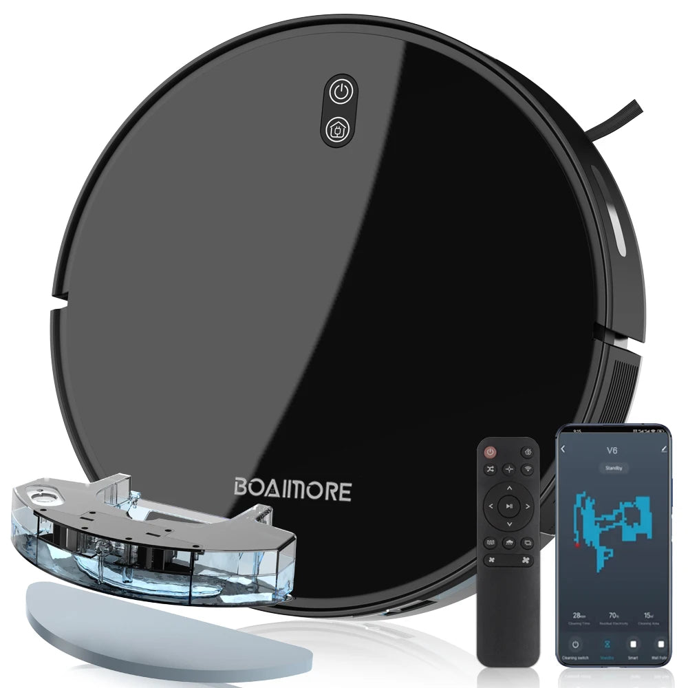 Boaimore Robot Vacuum Cleaner With Mop And 6000Pa Suction