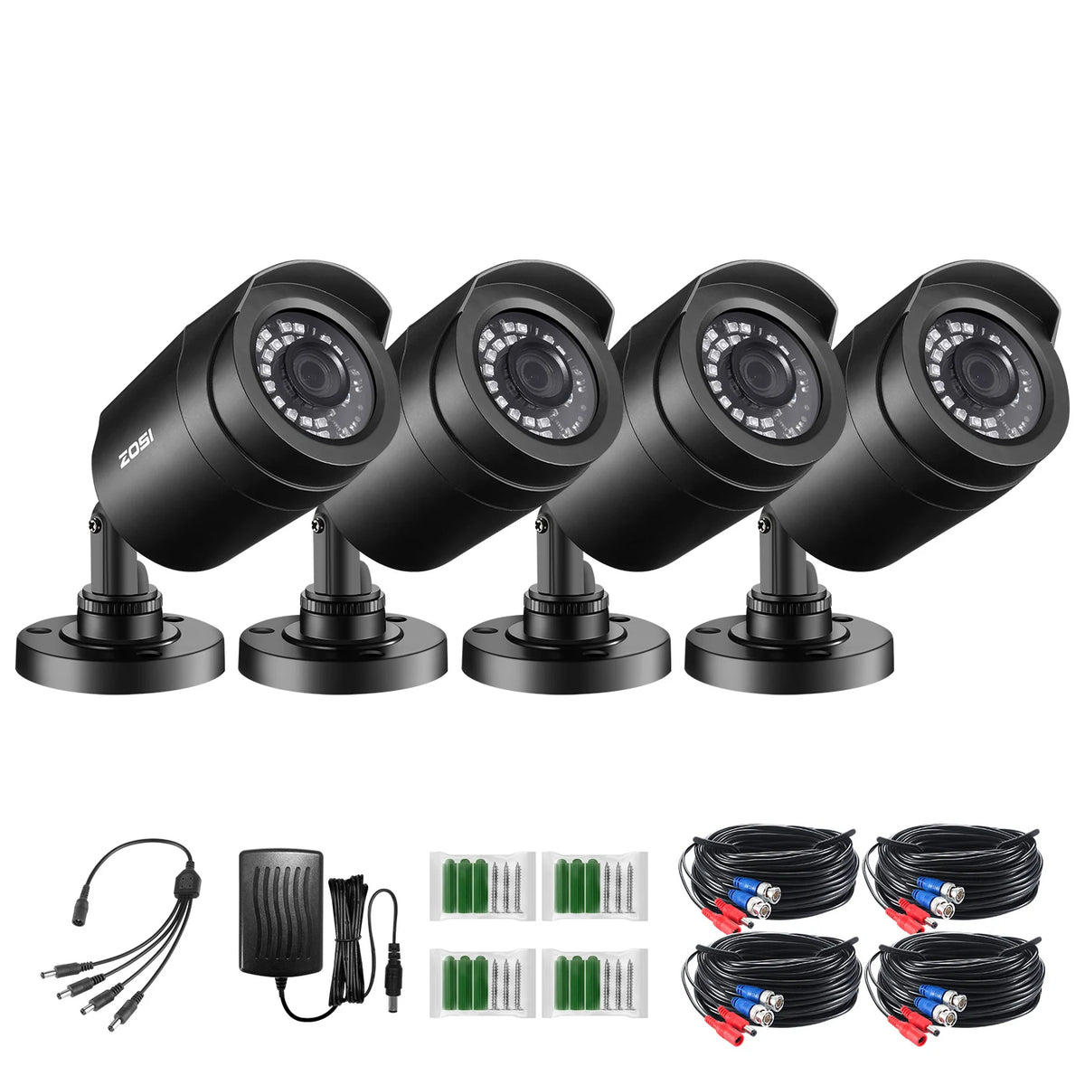 Zosi 1080P HD Bullet Security Cameras For Outdoor Surveillance