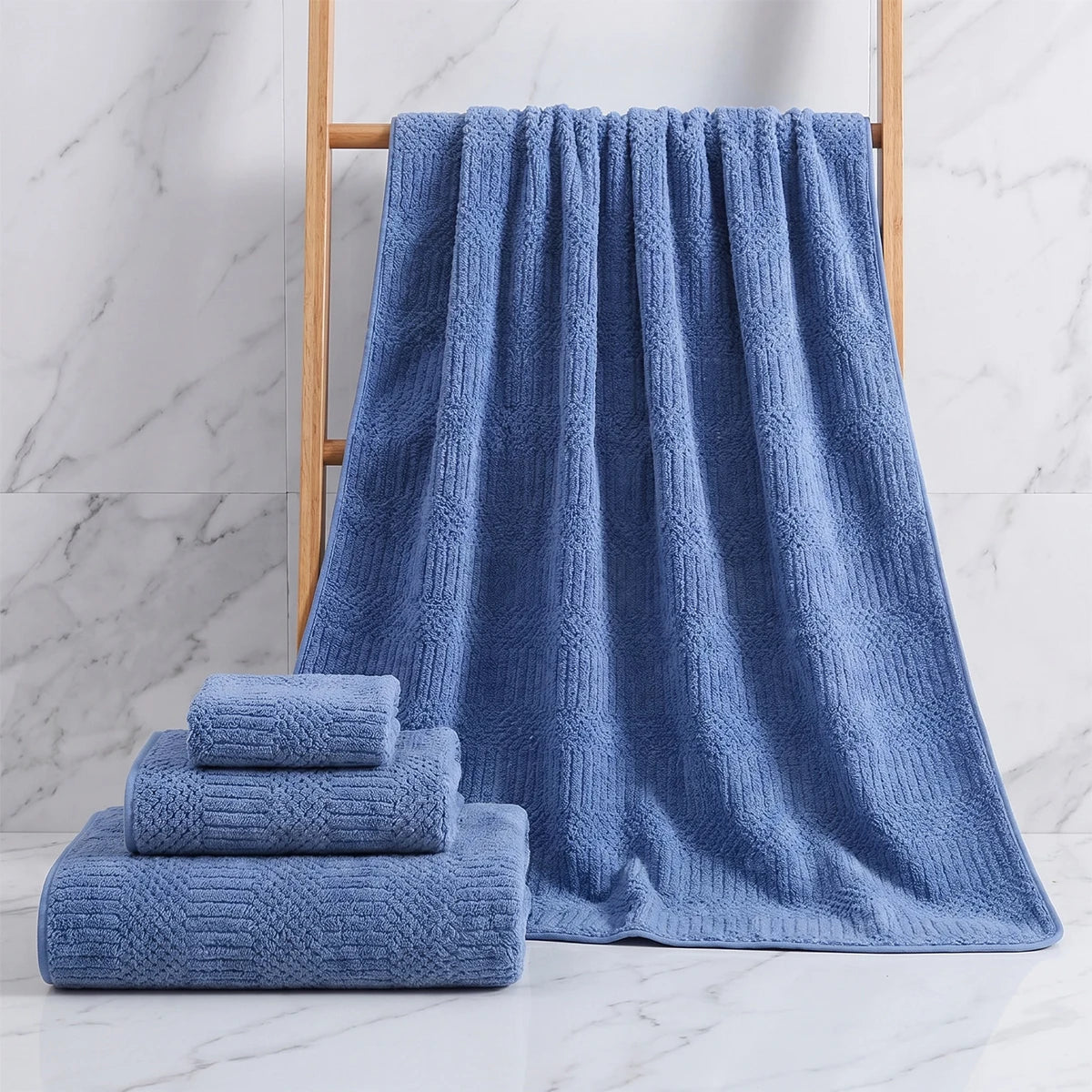Premium 10 Piece Coral Fleece Towel Set With Excellent Absorbency