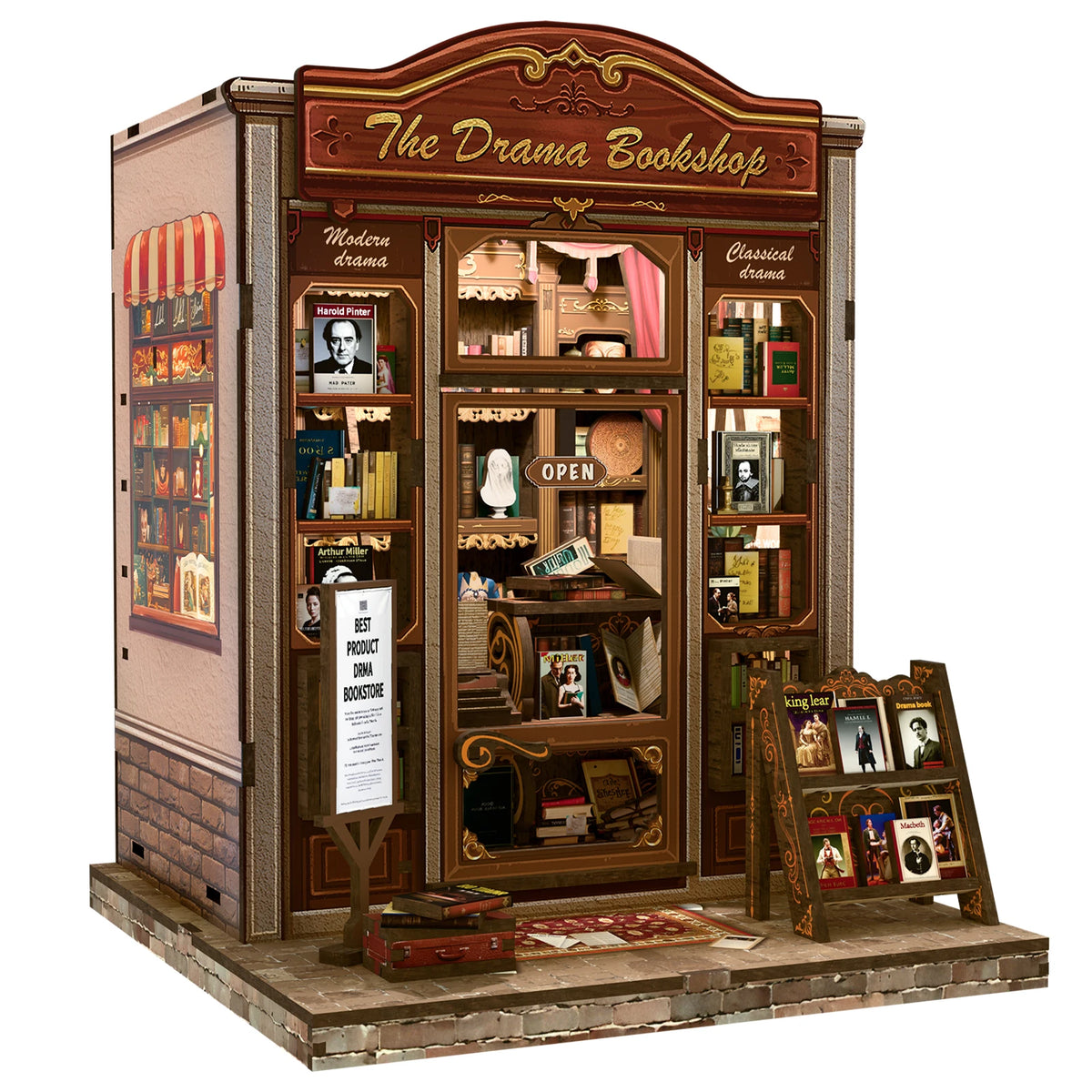 Cutbee Diy Wooden Book Nook Kit Miniature House Decor