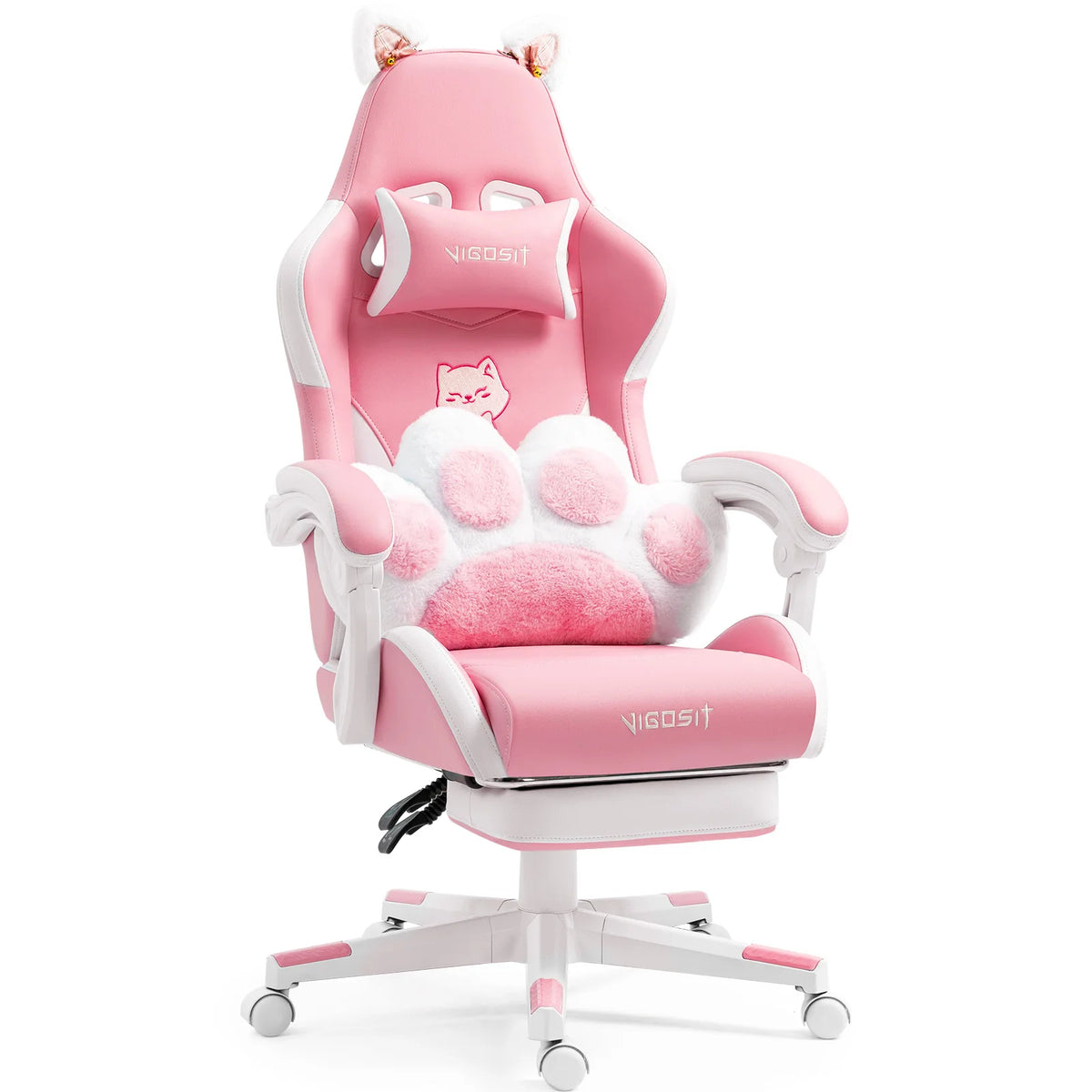Vigosir Ergonomic Gaming Chair With Adjustable Lumbar Support