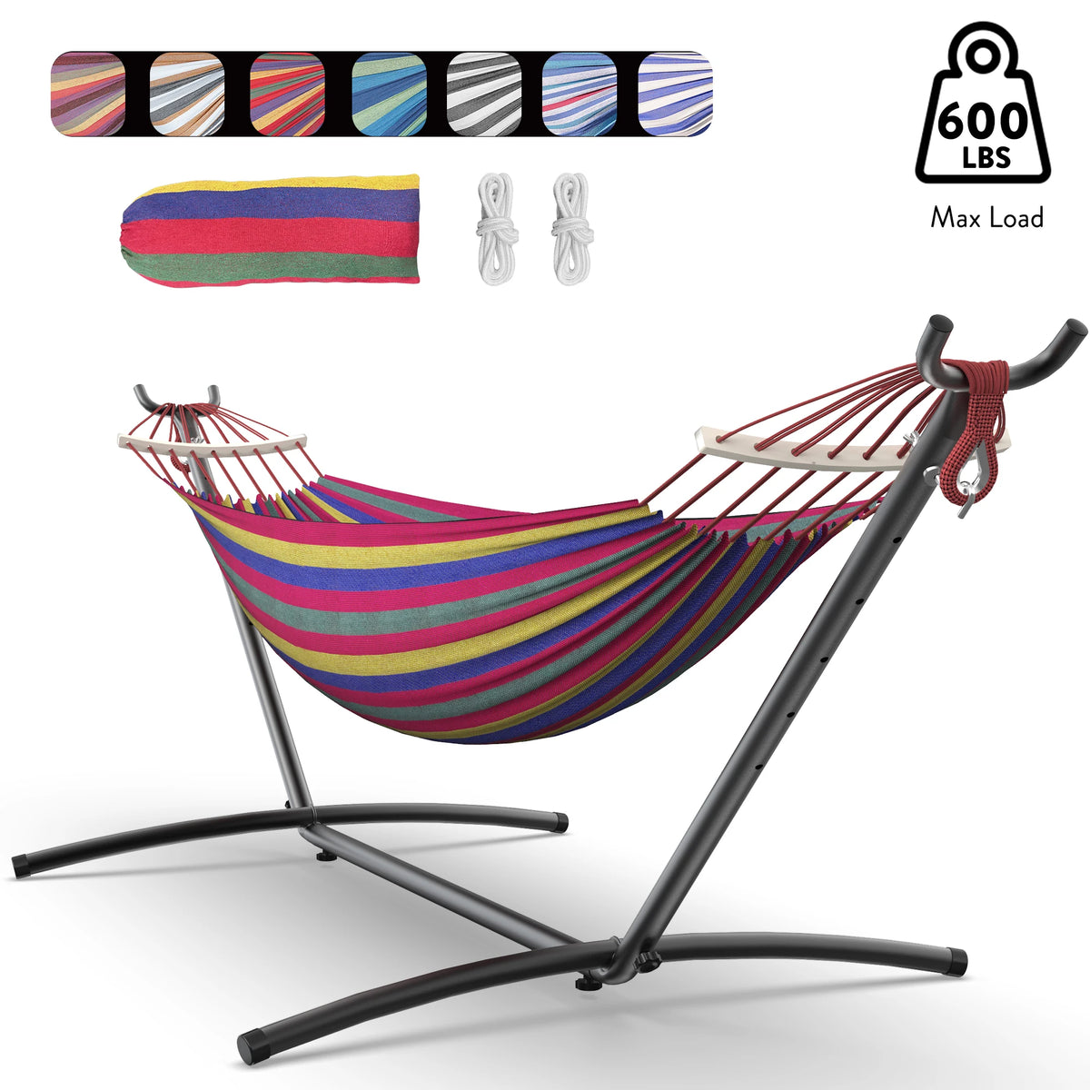 Gyroor Heavy Duty Nylon Adjustable Stand Hammock With Storage Bag