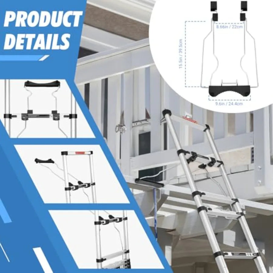 Yao Hui Huang Aluminum Telescoping Ladder With Hooks And Wheels