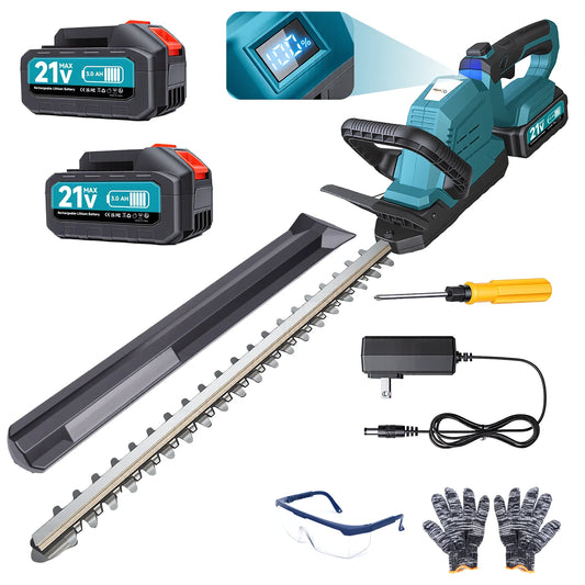 XYSD Cordless Electric Hedge Trimmer With Rotatable Head And Battery