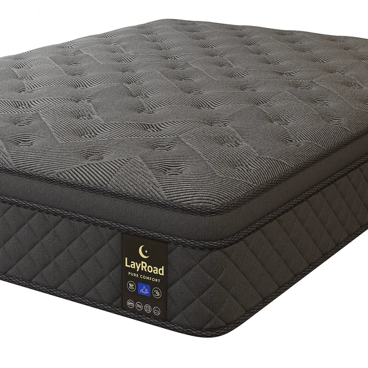 Layroad Medium Firm Gel Infused Memory Foam Mattress