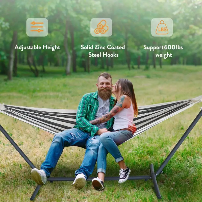 Gyroor Heavy Duty Nylon Adjustable Stand Hammock With Storage Bag
