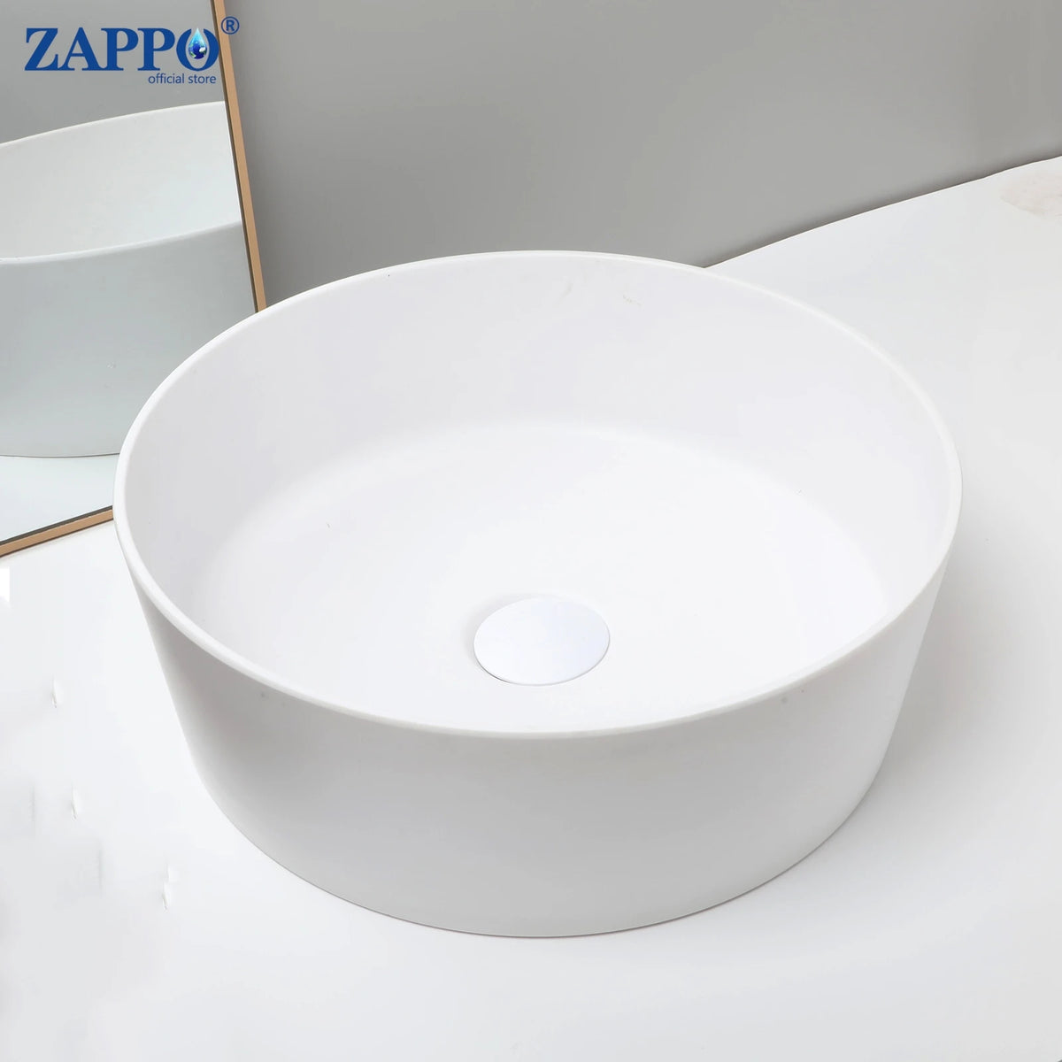 Mekkhala Stone Resin Countertop Vessel Bathroom Sink