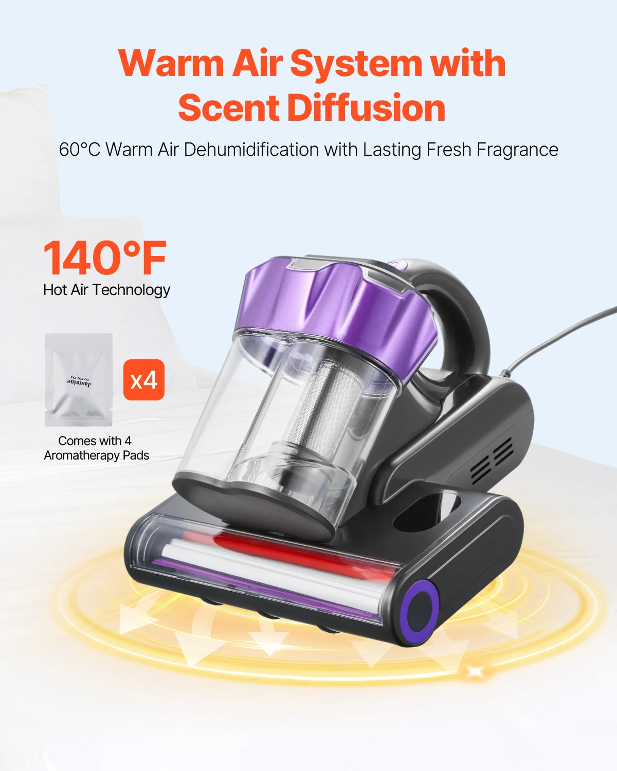 Professional Handheld Mattress Vacuum Cleaner With HEPA Filter