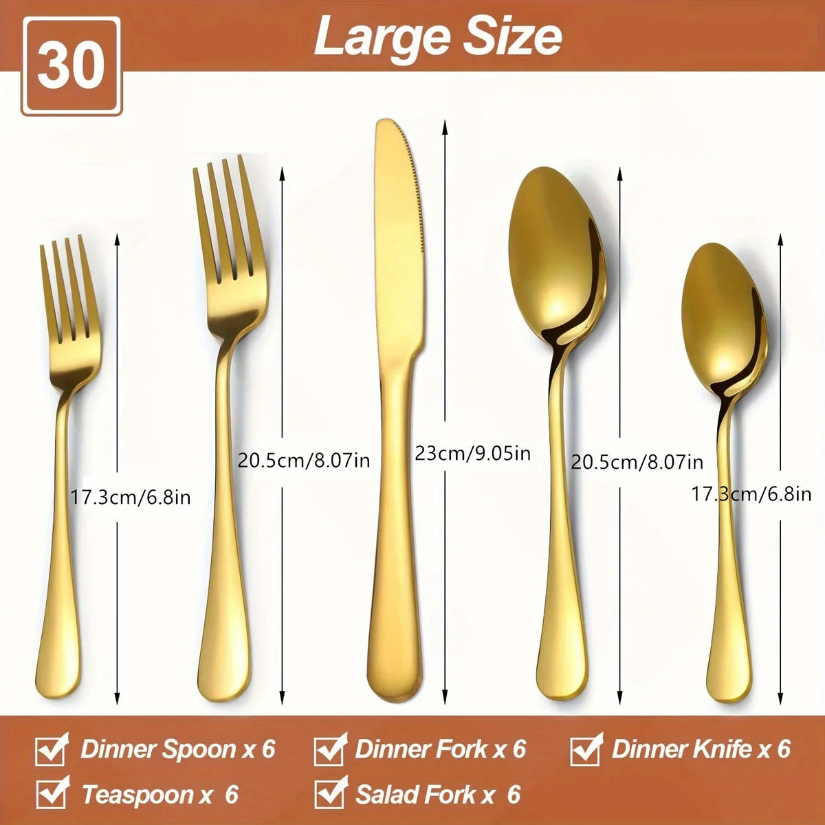 Professional Stainless Steel Flatware Cutlery Set