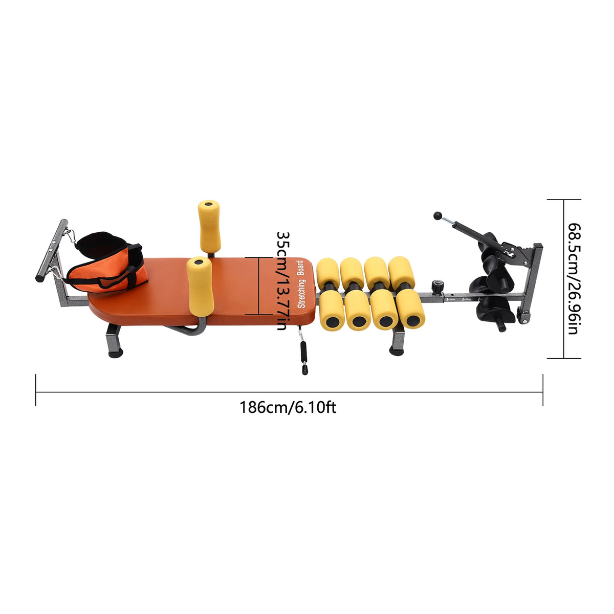Portable Adjustable Back Stretch Bench For Muscle Relaxation