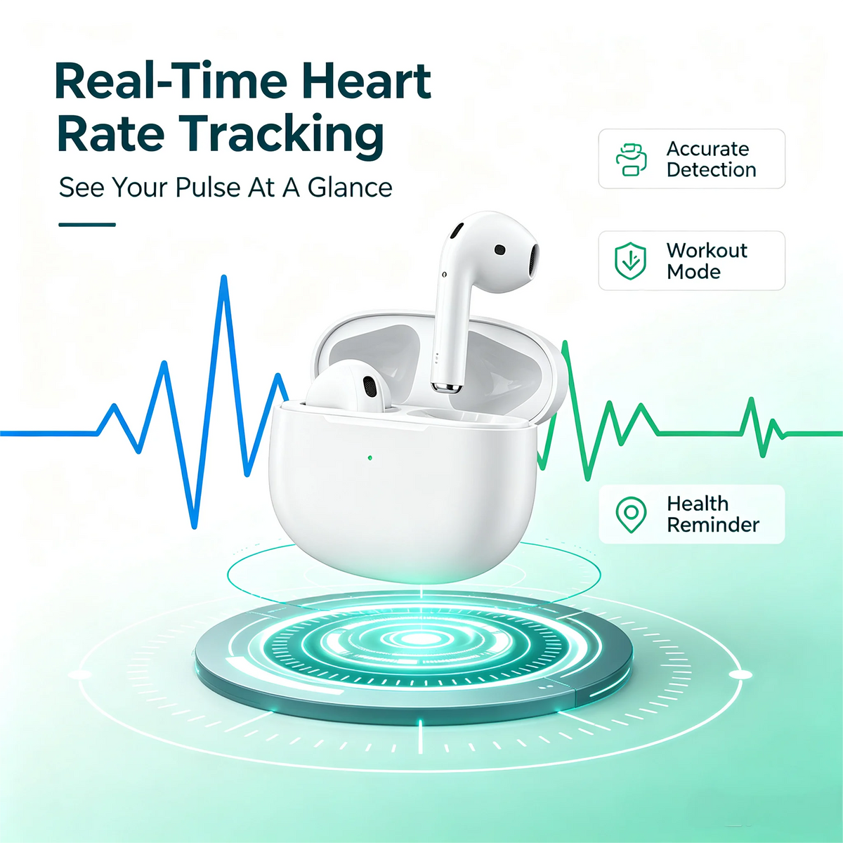 Zzlove Wireless Earbuds With Active Noise Cancellation And Touch Control