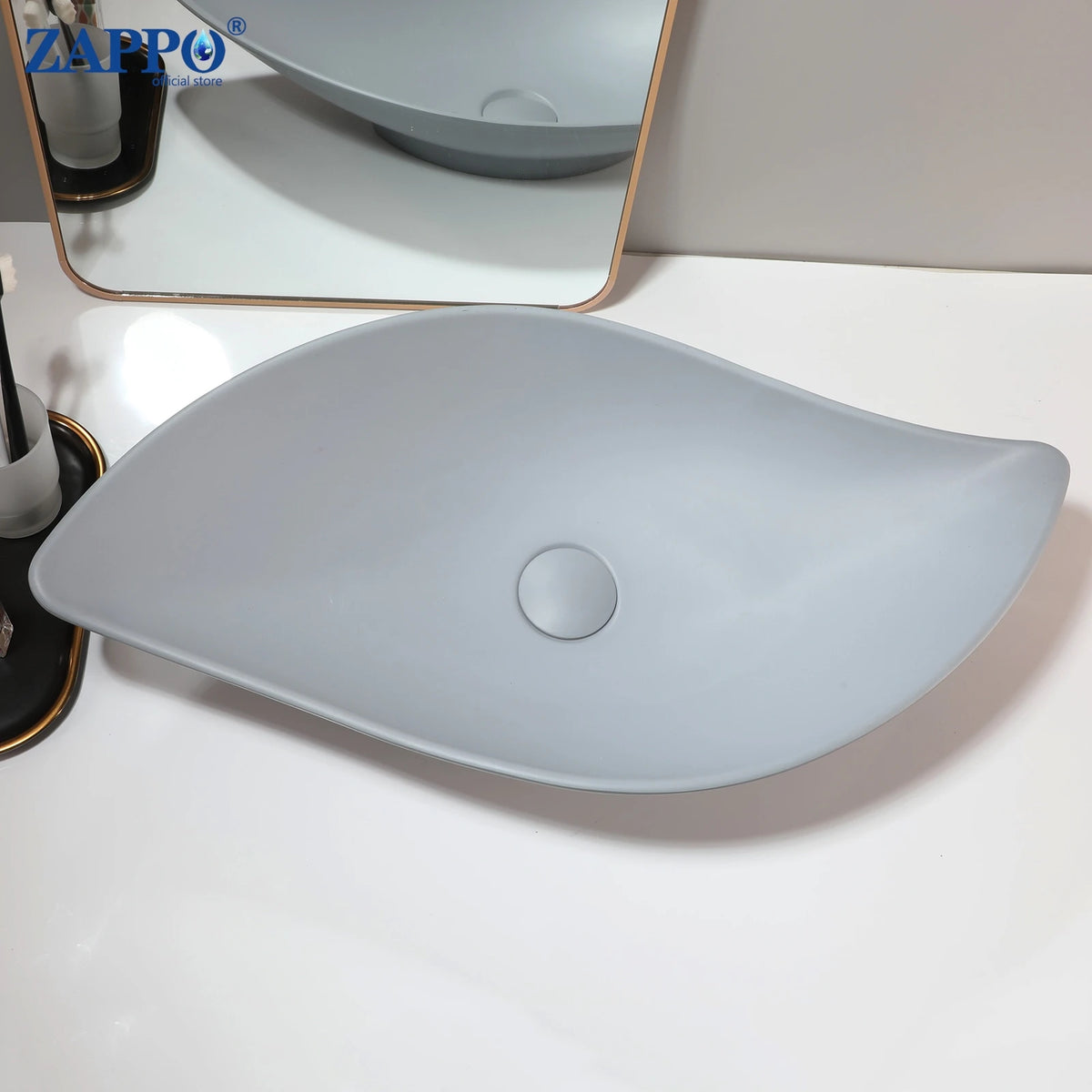 Mekkhala Stone Resin Countertop Vessel Bathroom Sink