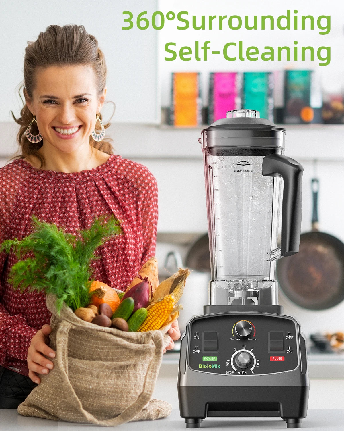Biolomix Heavy Duty Commercial Timer Blender And Food Processor