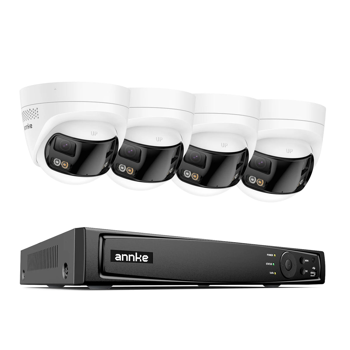 Annke 8mp 4k 180 Panoramic Dual Lens Cctv Camera System