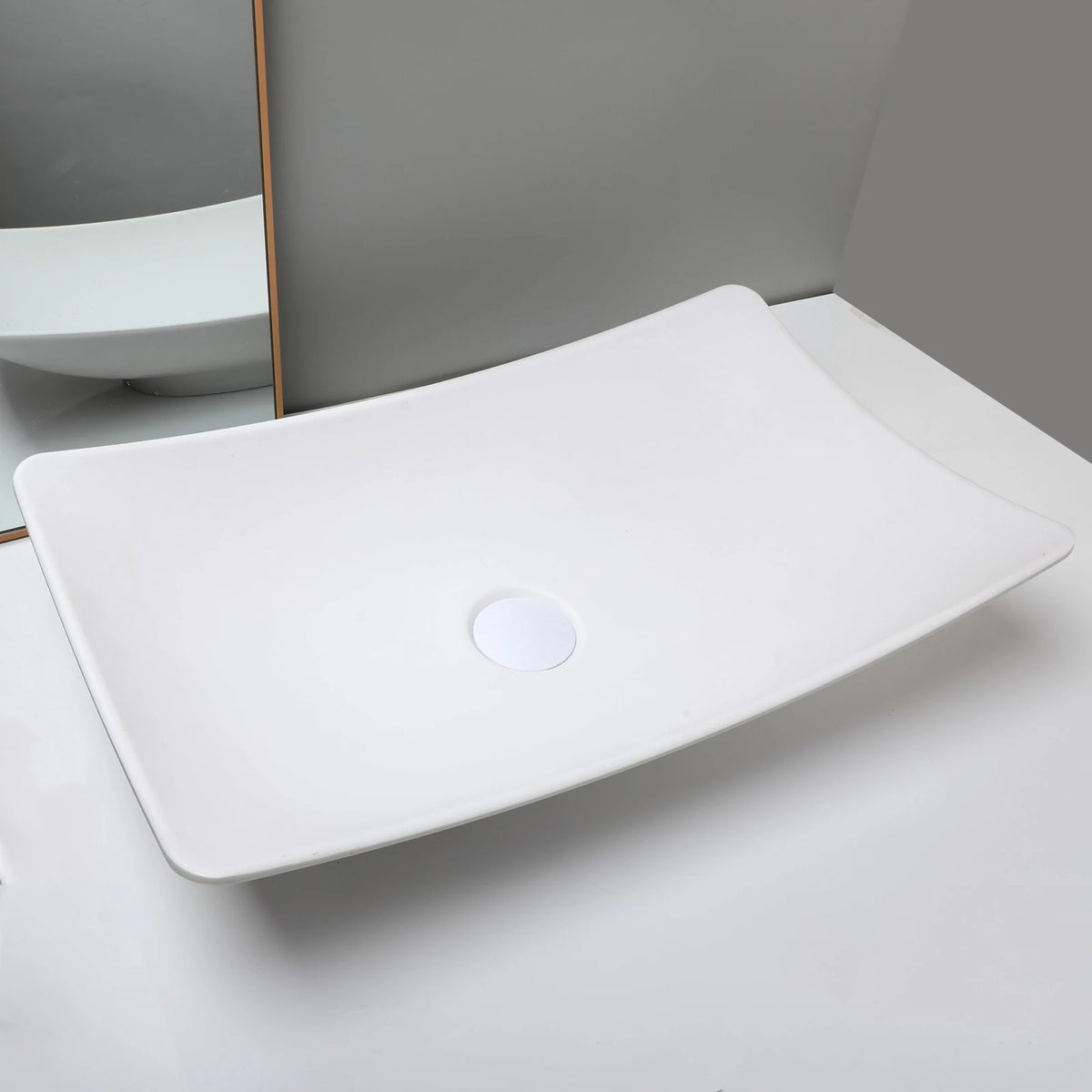 Mekkhala Stone Resin Countertop Vessel Bathroom Sink