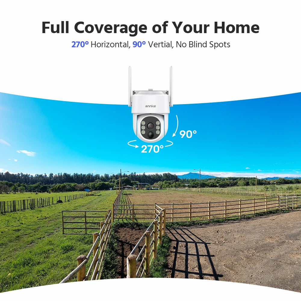Annke 16CH 4MP Wireless_PT Solar Security Camera System NVR