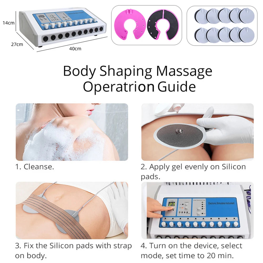 Yuet Win Ems Microcurrent Body Shaping Massager With Russian Waves