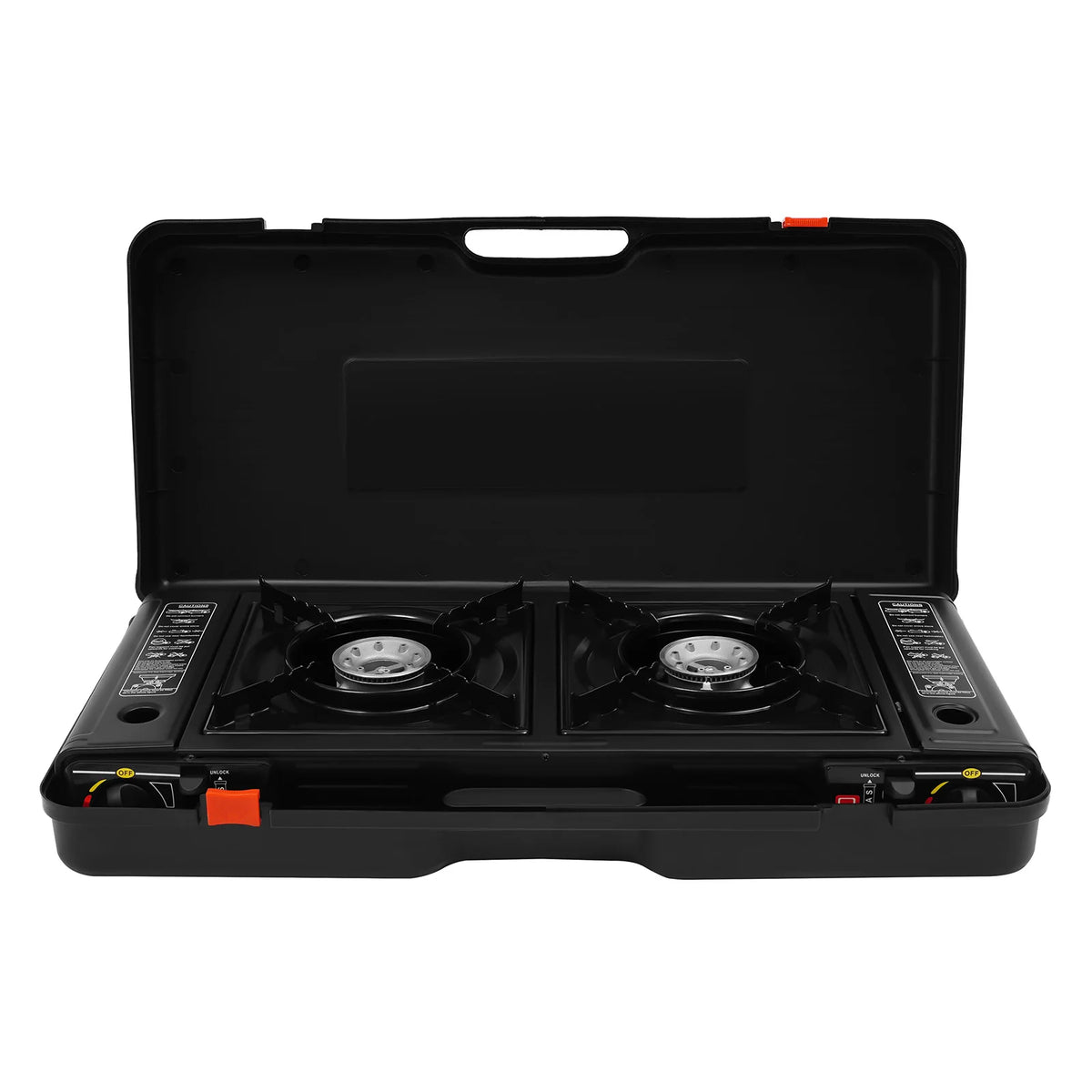 Portable Camping Gas Stove With Grill Tray And Carrying Case