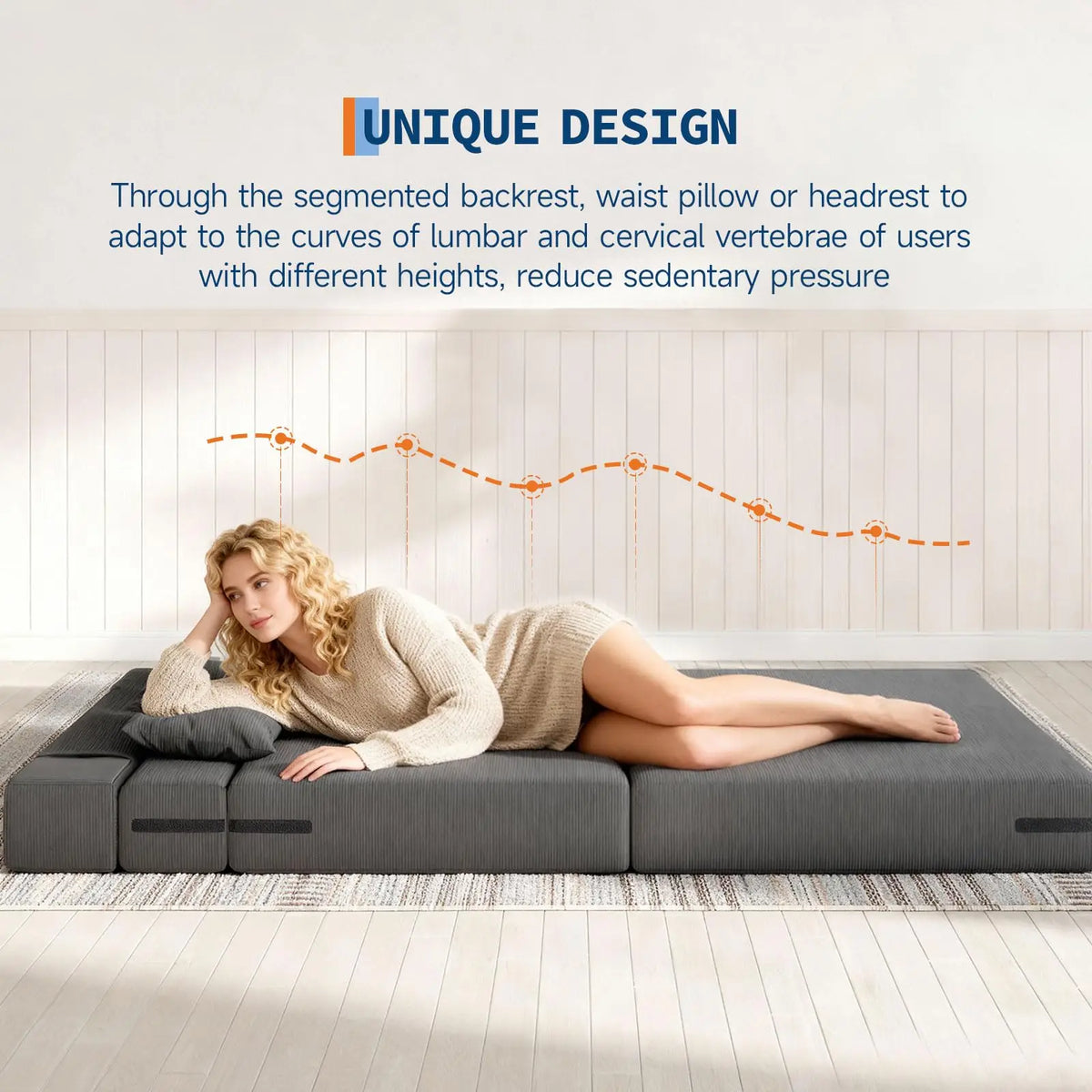 HobbyLane Folding Sofa Bed Convertible Sleeper Loveseat For Home