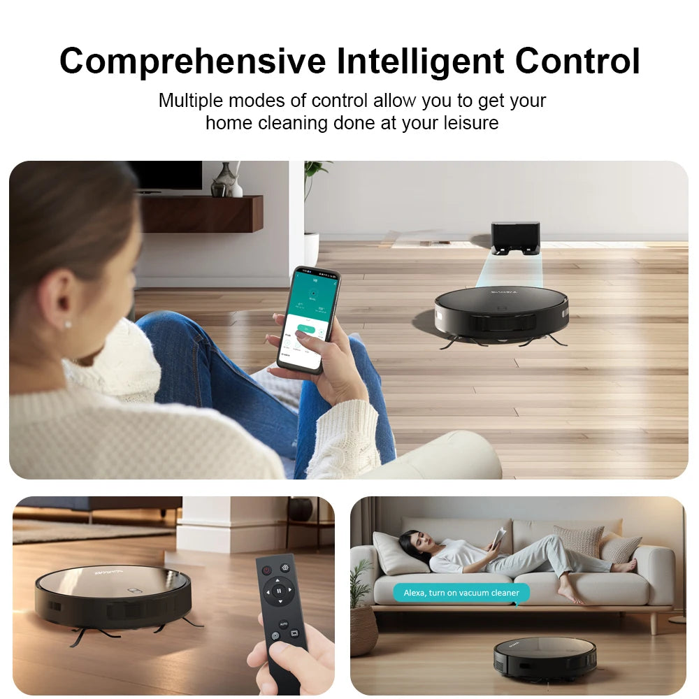 Boaimore Robot Vacuum Cleaner With Mop And 6000Pa Suction