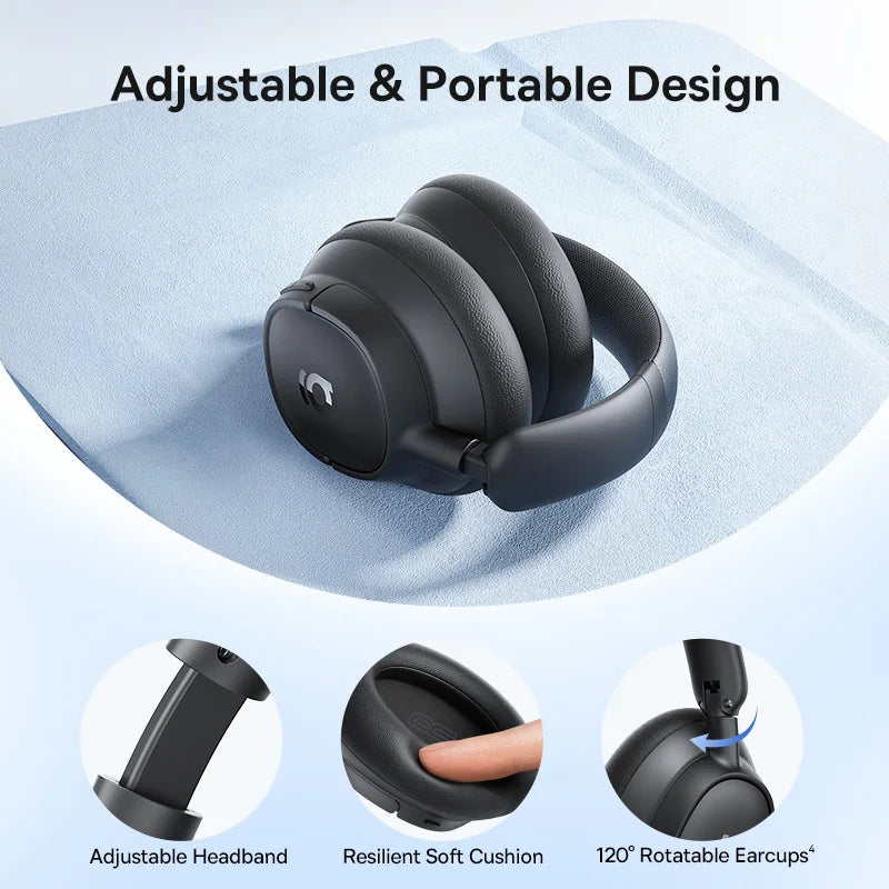Baseus Wireless Noise Cancelling Headphones Hybrid ANC Bluetooth 6