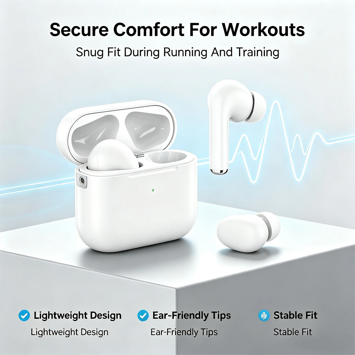 Zzlove Wireless Earbuds With Active Noise Cancellation And Touch Control