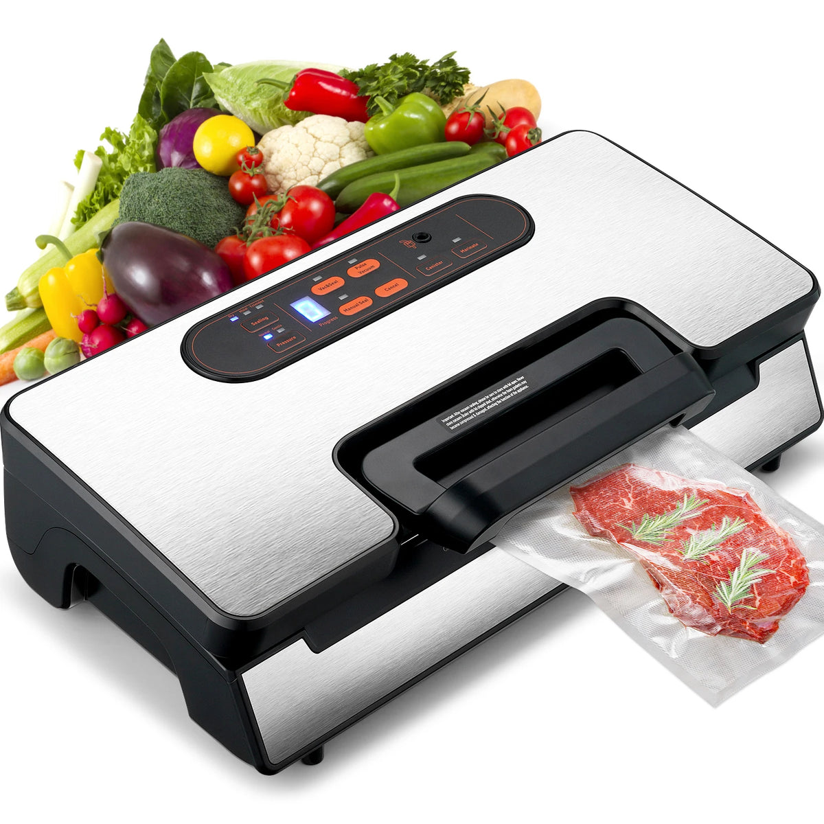SucceBuy 130W Vacuum Sealer For Fresh Kitchen Food Preservation
