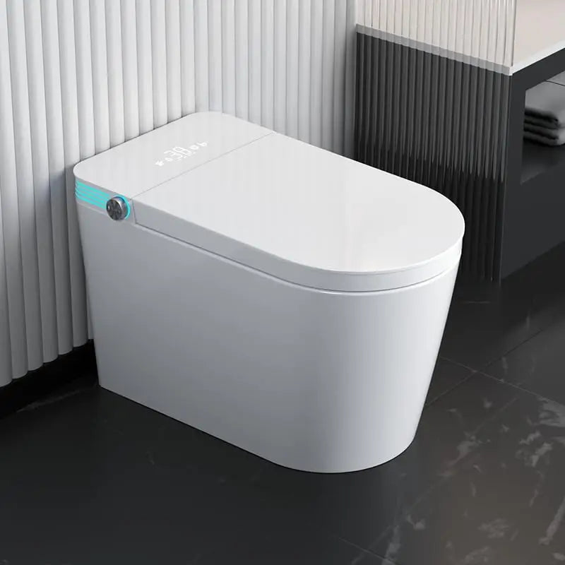 Elongated Smart Bidet Toilet Heated Seat Automatic Air Drying