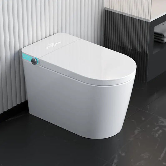 Elongated Smart Bidet Toilet Heated Seat Automatic Air Drying